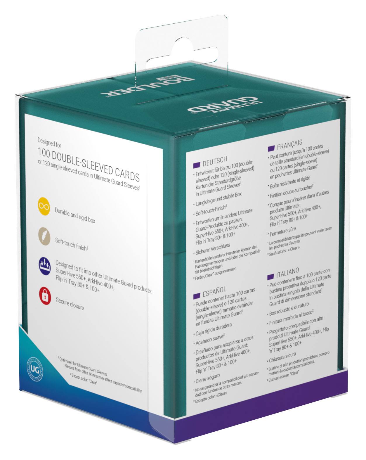 Ultimate Guard - Boulder Deck Case 100+ - Malachite - Loaded Dice