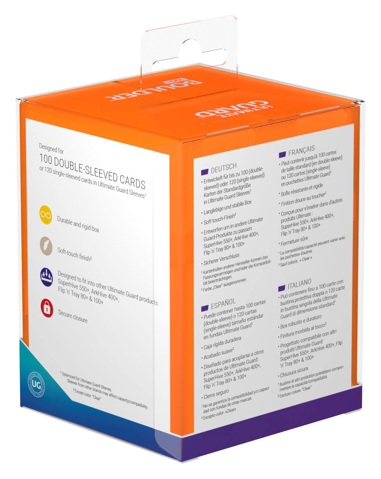 Ultimate Guard Boulder 100+ - Poppy Topaz - Loaded Dice