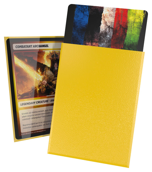 Ultimate Guard Cortex Sleeves Standard Size (100) - Yellow - Loaded Dice