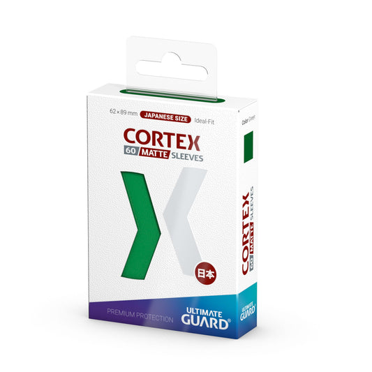 Ultimate Guard Cortex Sleeves Matte Japanese Size (60) - Green - Loaded Dice