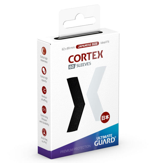 Ultimate Guard Cortex Sleeves Japanese Size (60) - Black - Loaded Dice
