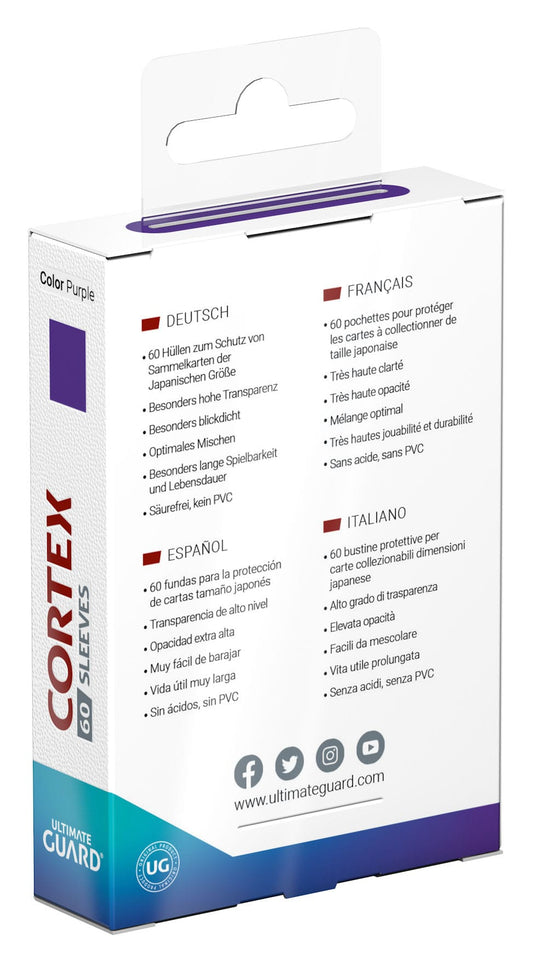 Ultimate Guard Cortex Sleeves Japanese Size (60) - Purple - Loaded Dice