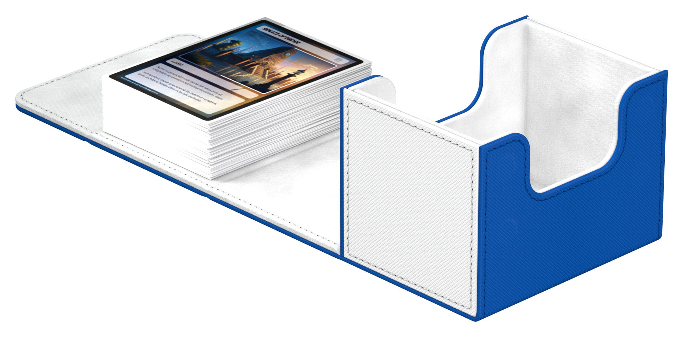 Ultimate Guard Sidewinder 100+ Xenoskin Synergy - White/Blue - Loaded Dice