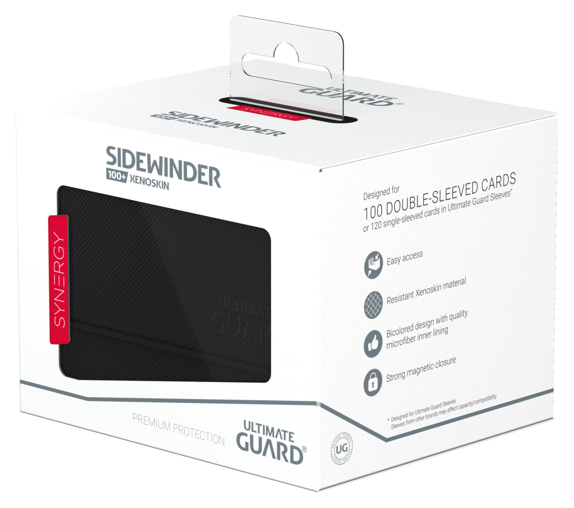 Ultimate Guard Sidewinder 100+ Xenoskin Synergy - Black/Red - Loaded Dice