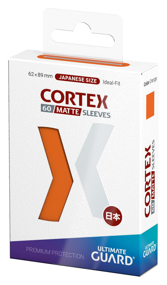 Ultimate Guard Cortex Sleeves Matte Japanese Size (60) - Orange - Loaded Dice