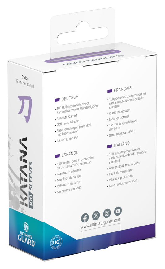 Ultimate Guard Katana Sleeves Standard Size (100) - Summer Cloud - Loaded Dice