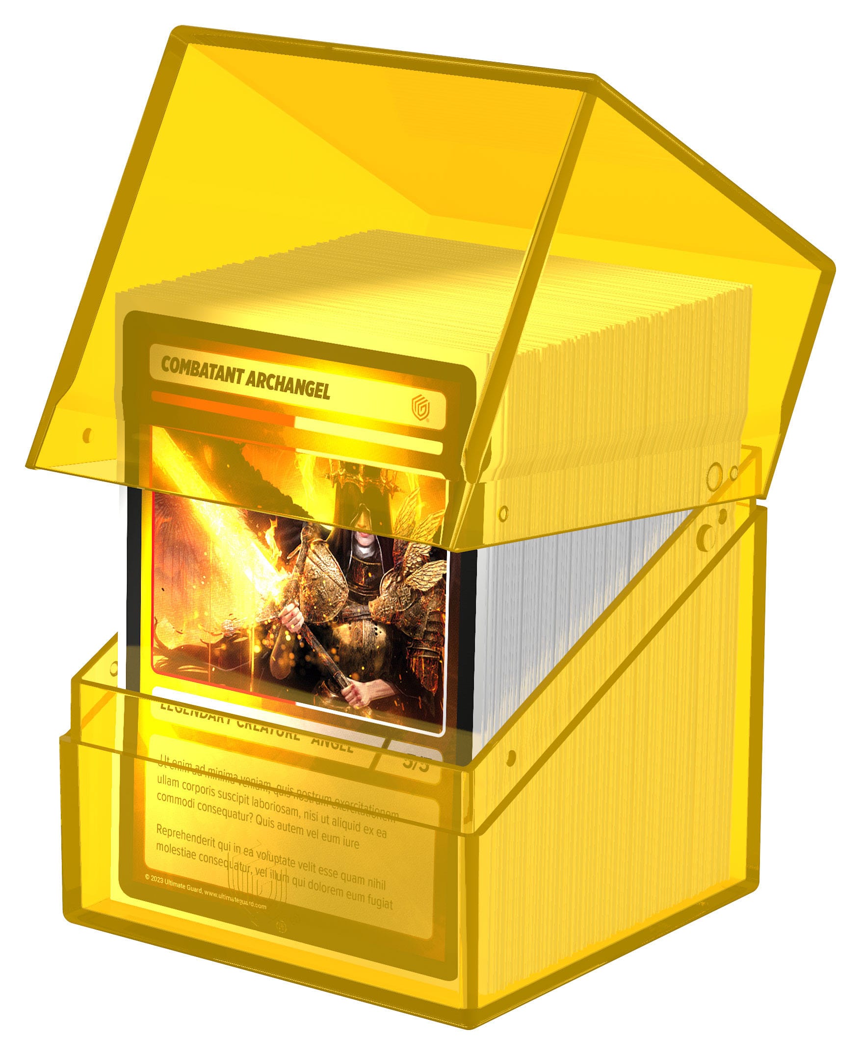 Ultimate Guard Boulder 100+ Clear - Amber - Loaded Dice