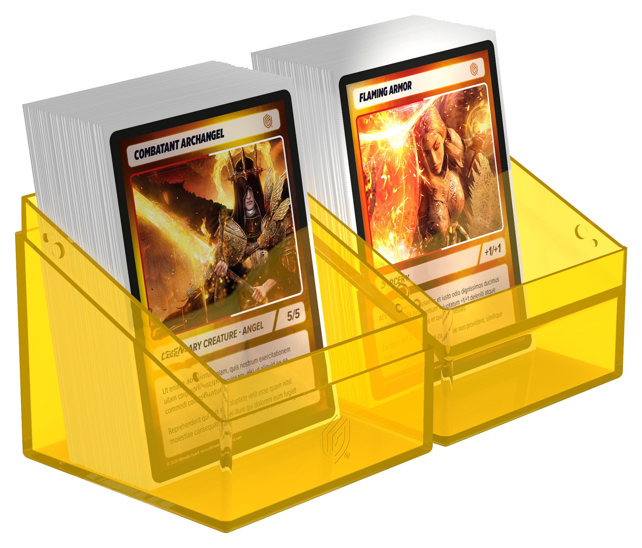 Ultimate Guard Boulder 100+ Clear - Amber - Loaded Dice