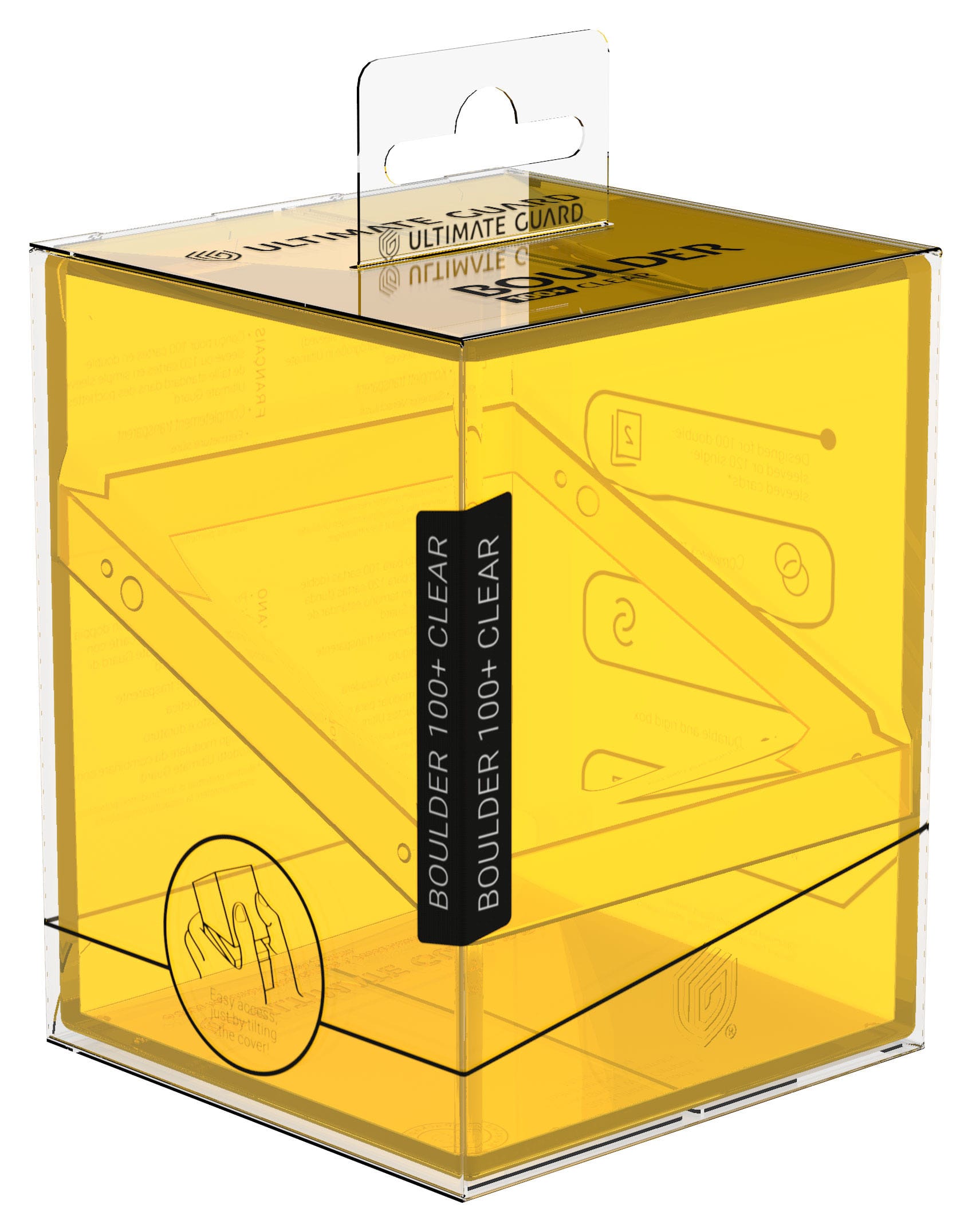 Ultimate Guard Boulder 100+ Clear - Amber - Loaded Dice