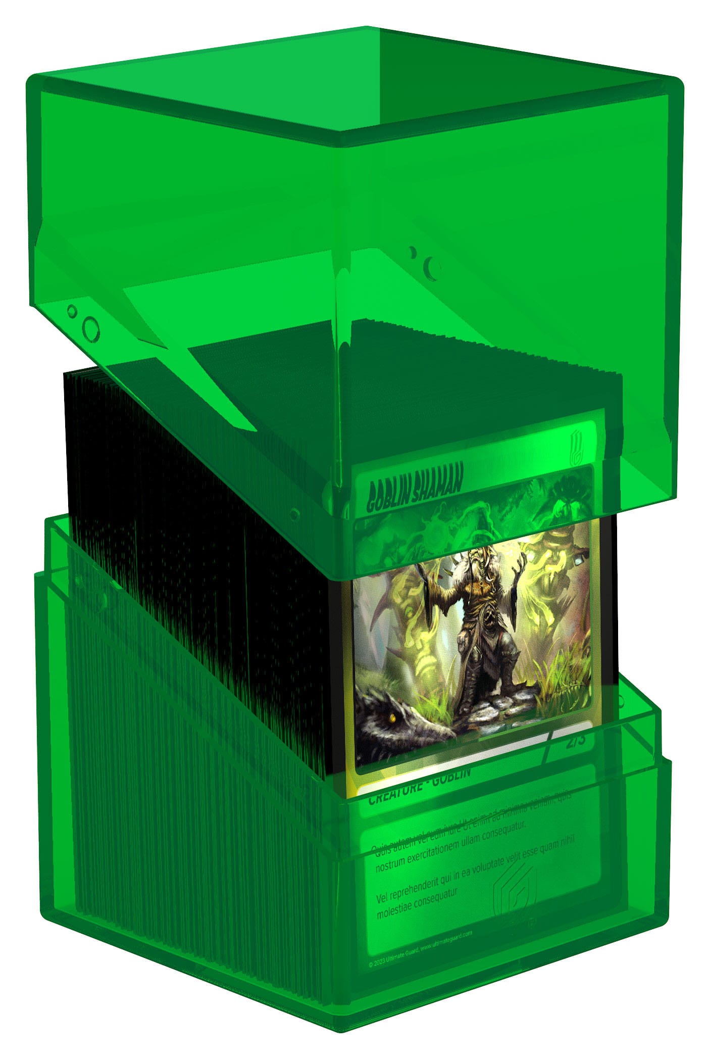 Ultimate Guard Boulder 100+ Clear - Emerald - Loaded Dice