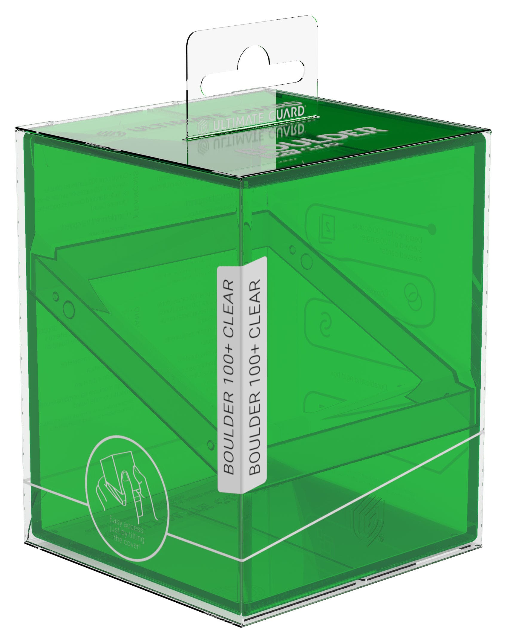 Ultimate Guard Boulder 100+ Clear - Emerald - Loaded Dice