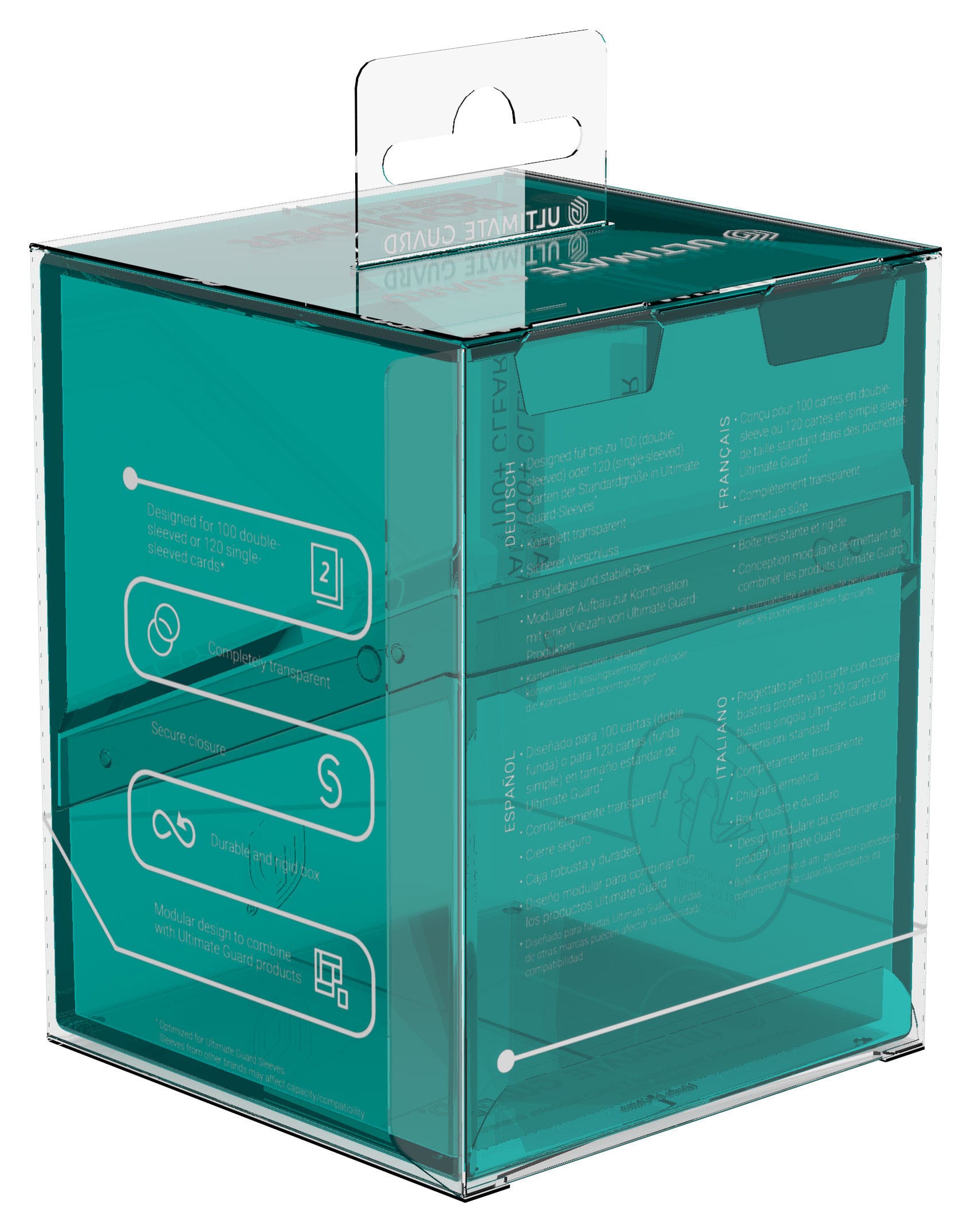 Ultimate Guard Boulder 100+ Clear - Malachite - Loaded Dice