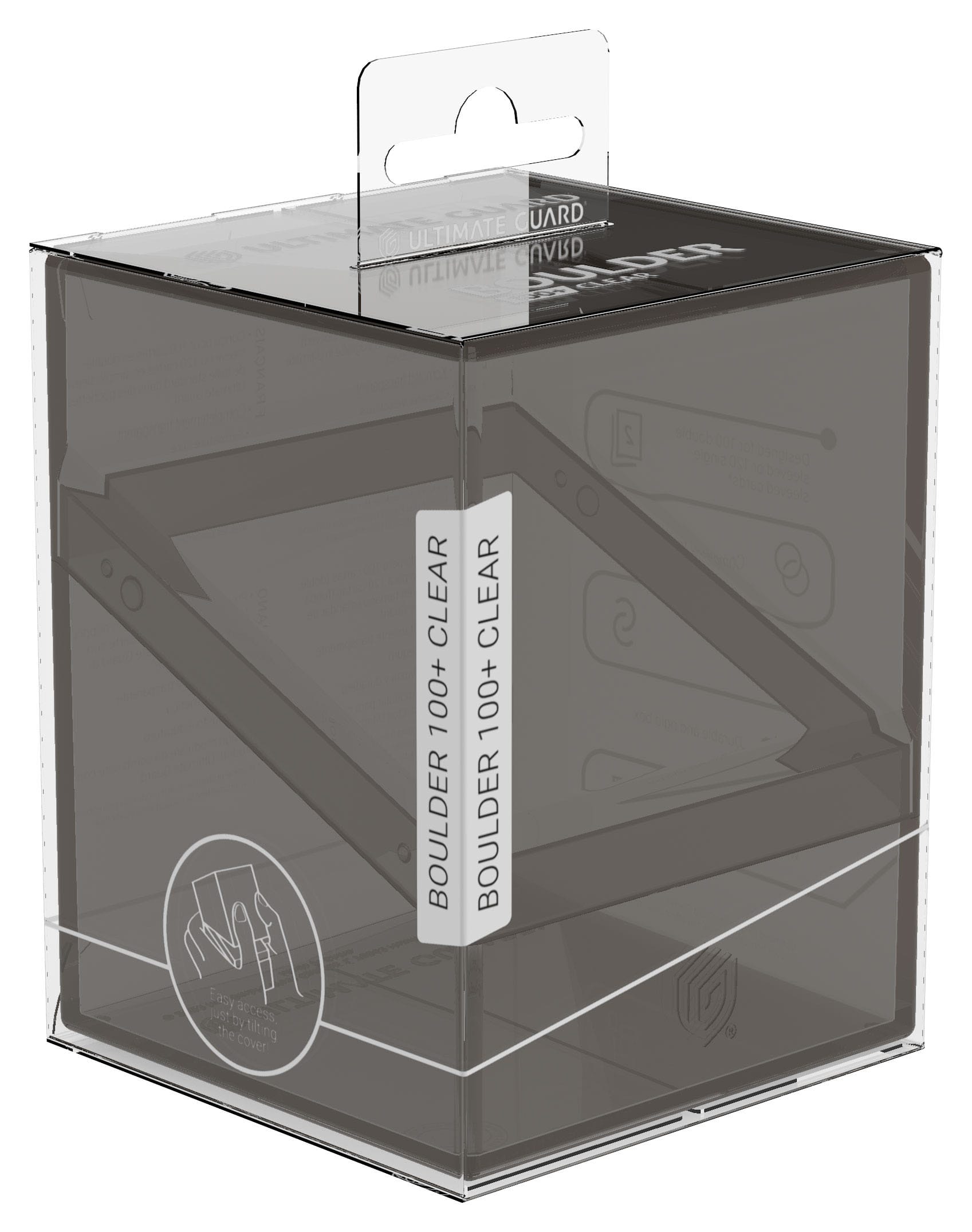 Ultimate Guard Boulder 100+ Clear - Onyx - Loaded Dice