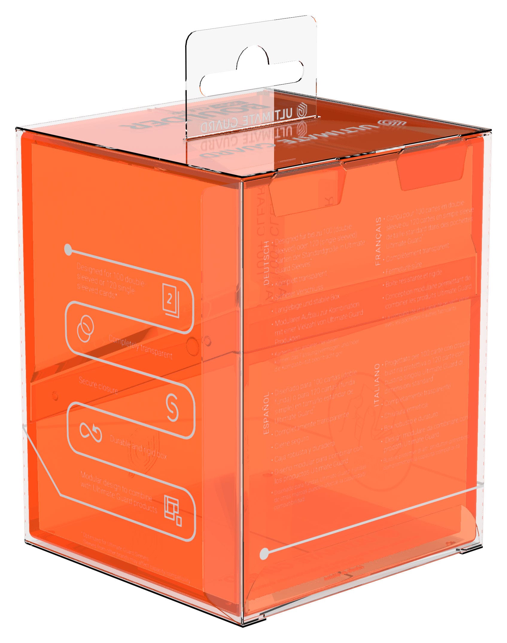 Ultimate Guard Boulder 100+ Clear - Poppy Topaz - Loaded Dice