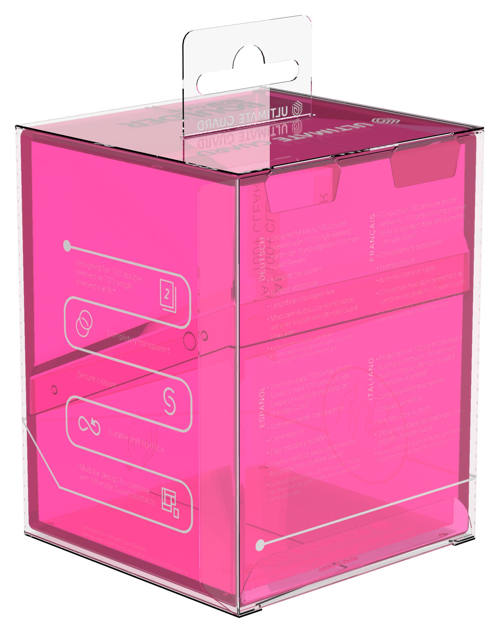 Ultimate Guard Boulder 100+ Clear - Rhodonite - Loaded Dice