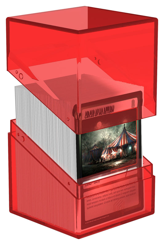 Ultimate Guard Boulder 100+ Clear - Ruby - Loaded Dice