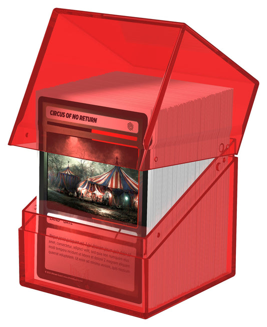 Ultimate Guard Boulder 100+ Clear - Ruby - Loaded Dice