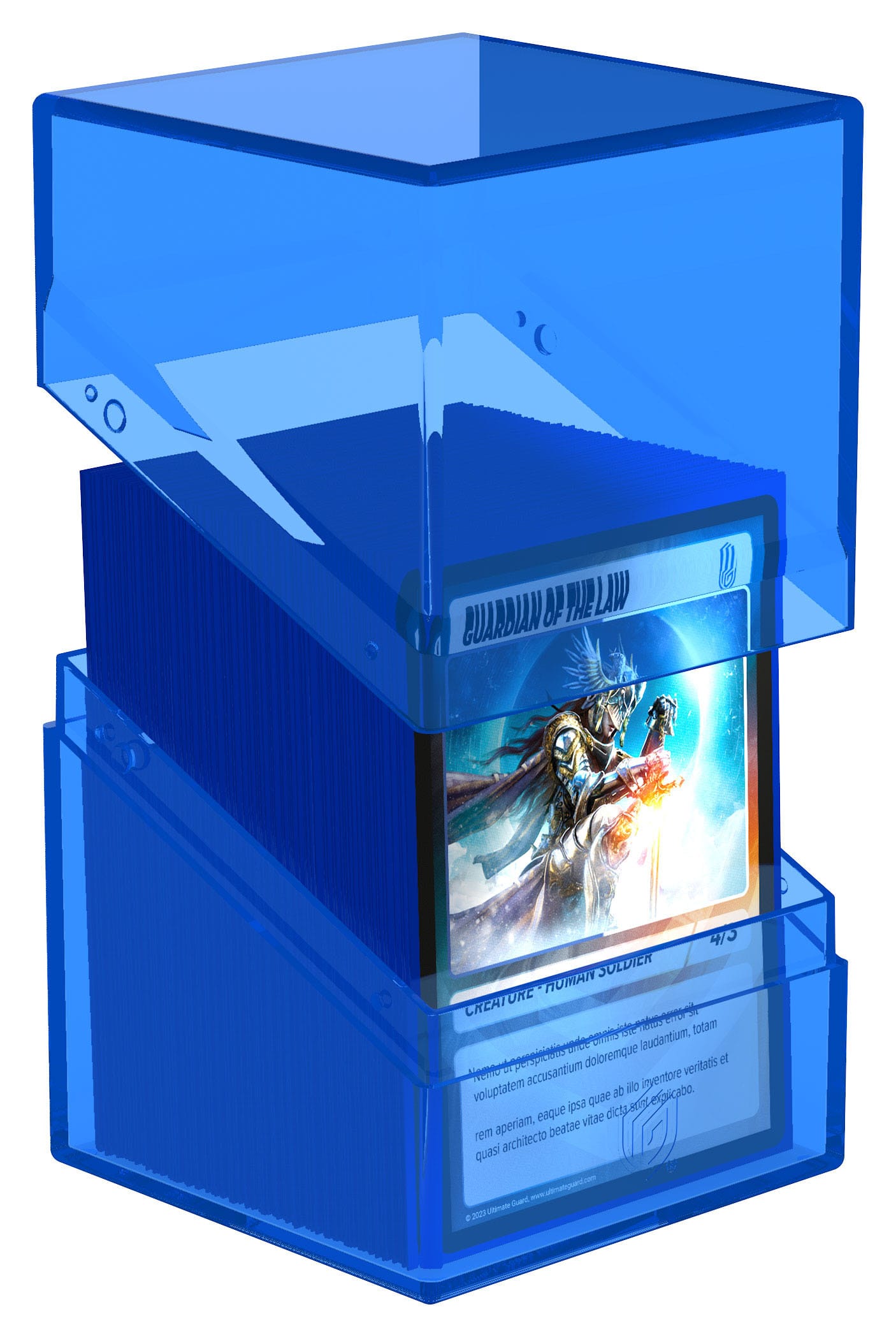 Ultimate Guard Boulder 100+ Clear - Sapphire - Loaded Dice