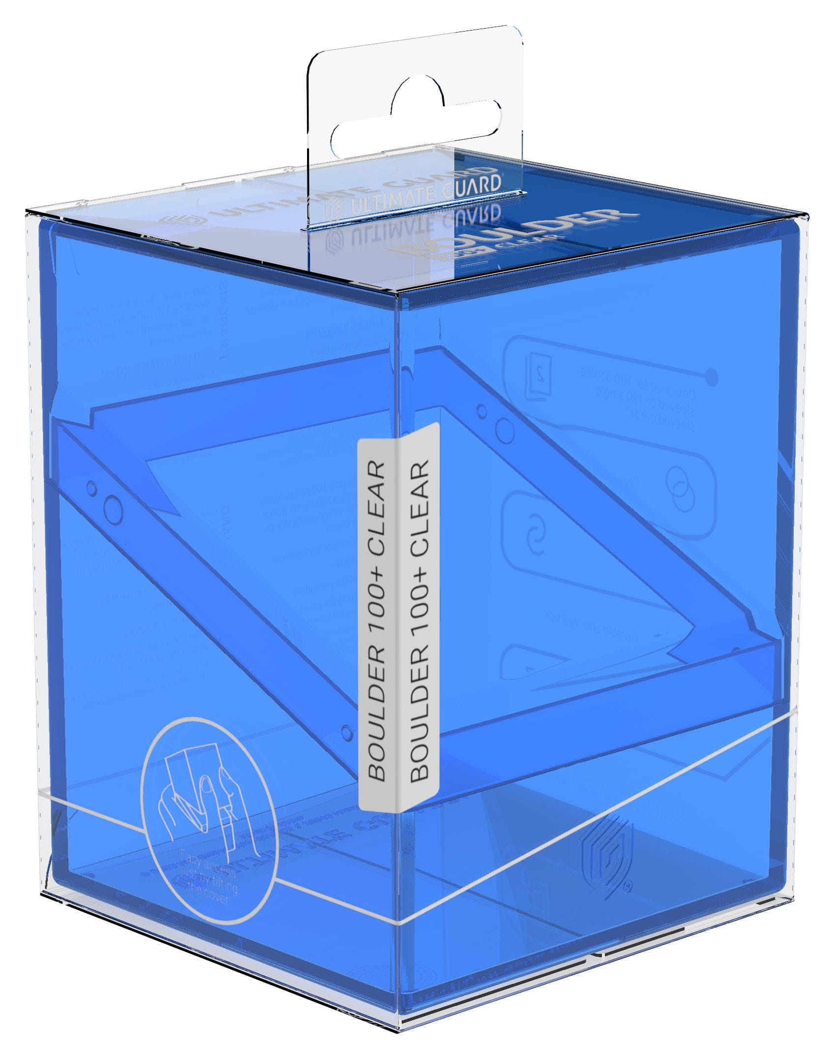 Ultimate Guard Boulder 100+ Clear - Sapphire - Loaded Dice