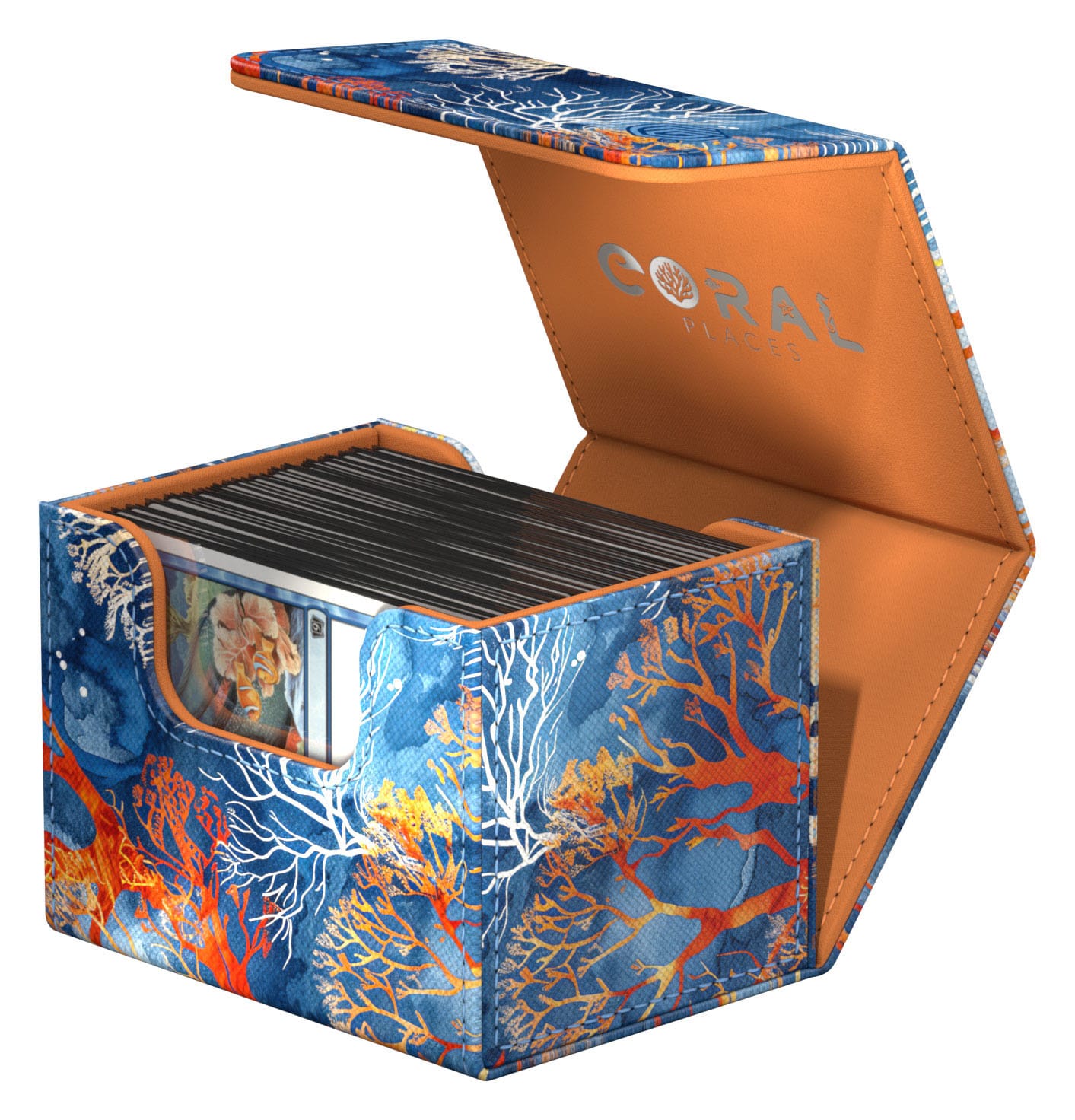 Ultimate Guard Sidewinder 100+ Xenoskin 2025 Exclusive "Coral Places" - Fiery Reef - Loaded Dice