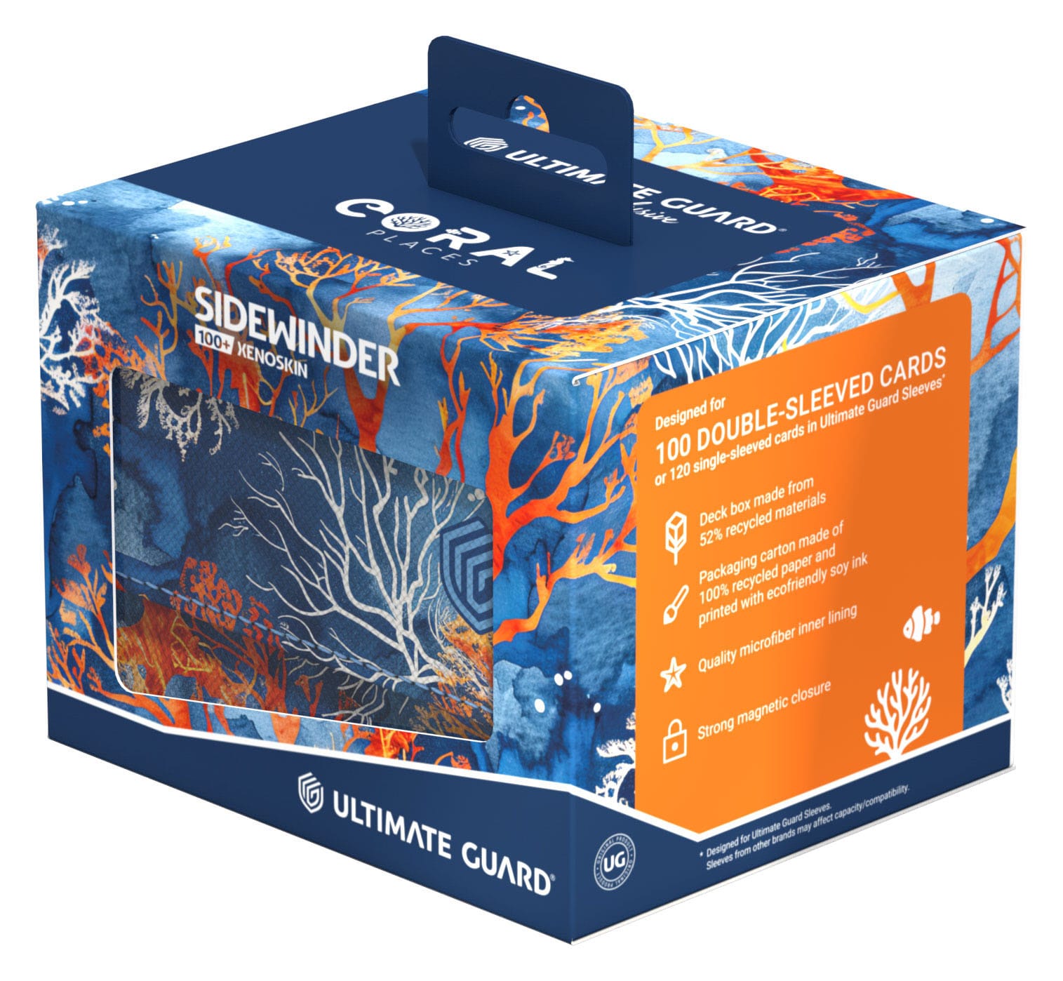 Ultimate Guard Sidewinder 100+ Xenoskin 2025 Exclusive "Coral Places" - Fiery Reef - Loaded Dice