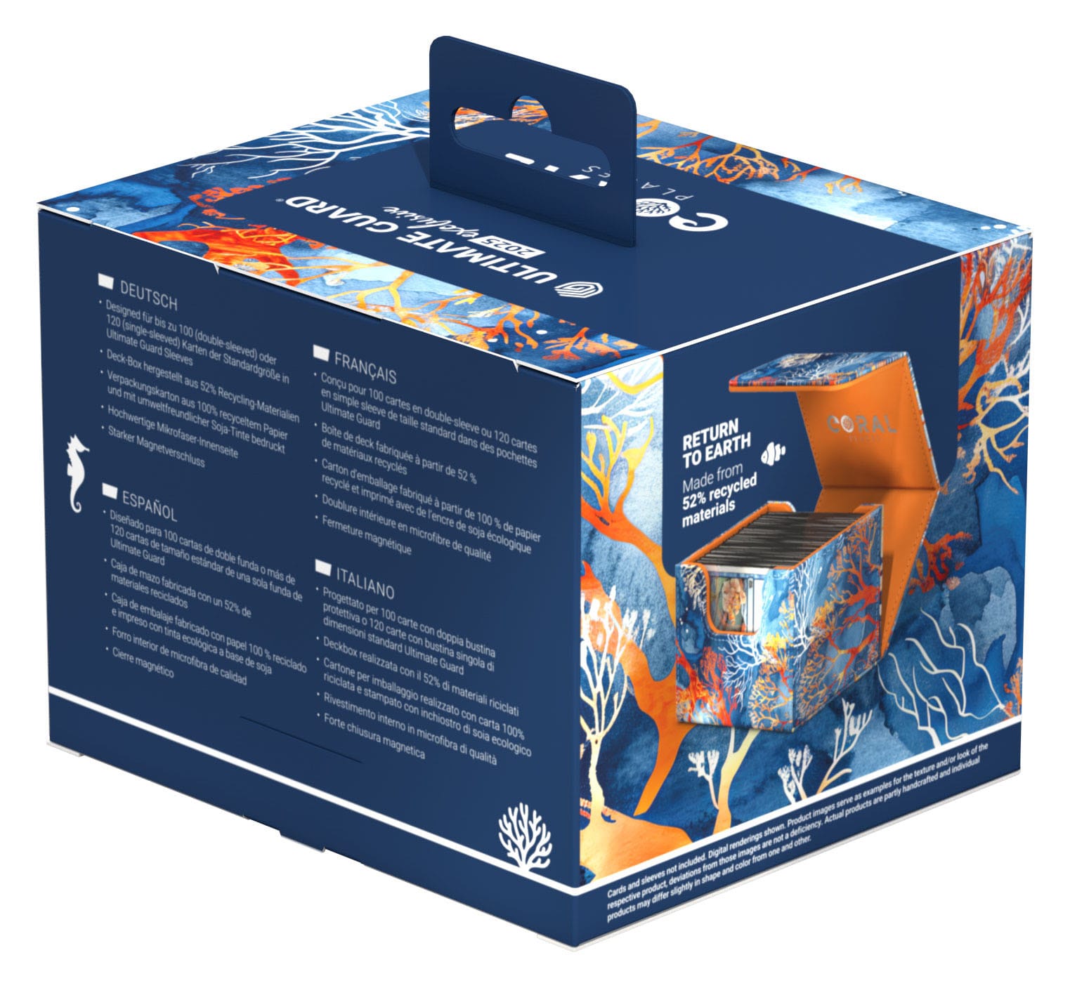 Ultimate Guard Sidewinder 100+ Xenoskin 2025 Exclusive "Coral Places" - Fiery Reef - Loaded Dice