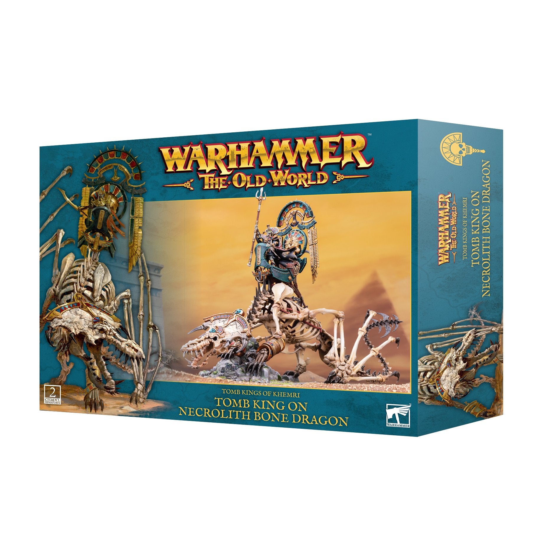 Tomb Kings of Khemri: Tomb King/Liche Priest on Necrolith Bone Dragon - Loaded Dice