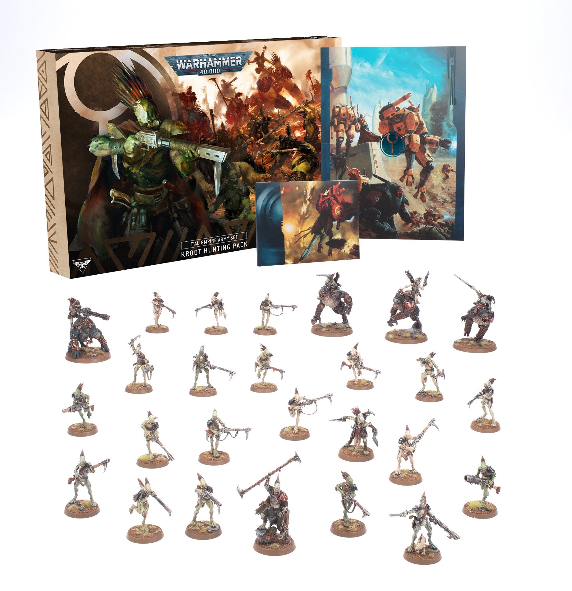T'au Empire: Kroot Hunting Pack Army Set - Release Date 30/3/24 - Loaded Dice