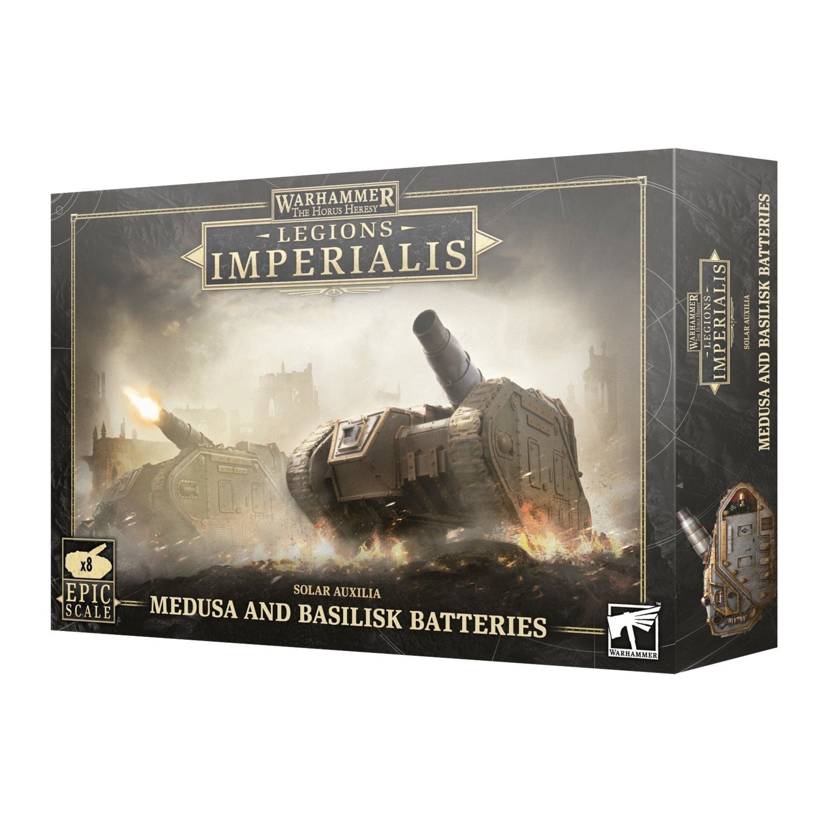 Legions Imperialis: Solar Auxilia Medusa & Basilisk Batteries - Loaded Dice