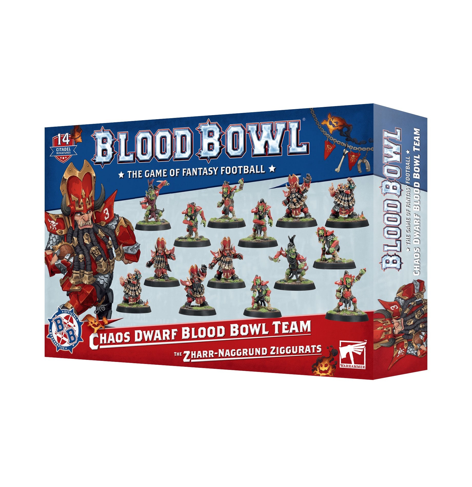 Blood Bowl: Chaos Dwarf Team - The Zharr-Naggrund Ziggurats - Loaded Dice