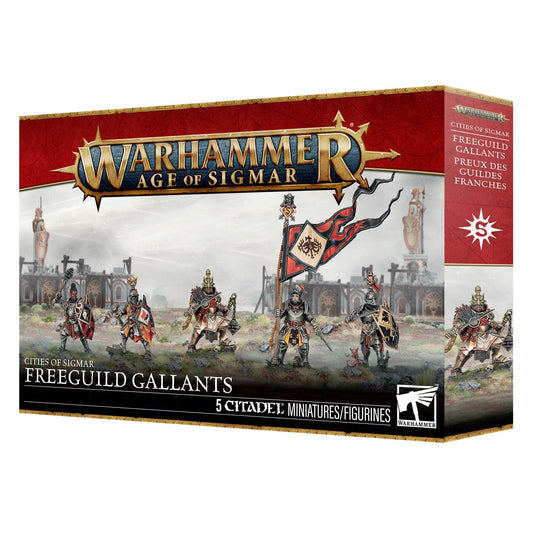 Warhammer Age of Sigmar game box with miniatures on a white background