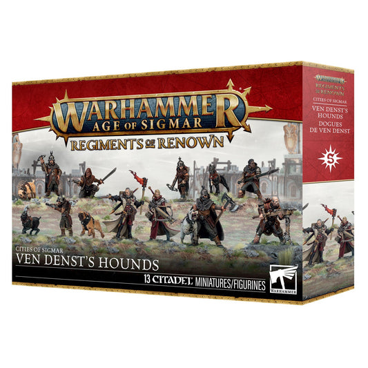 Warhammer Age of Sigmar game box with miniatures on a white background