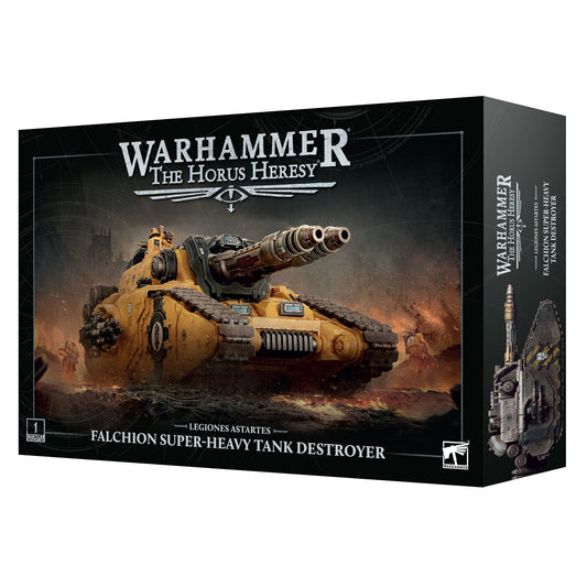 Warhammer The Horus Heresy Falchion Super-Heavy Tank Destroyer box on a white background
