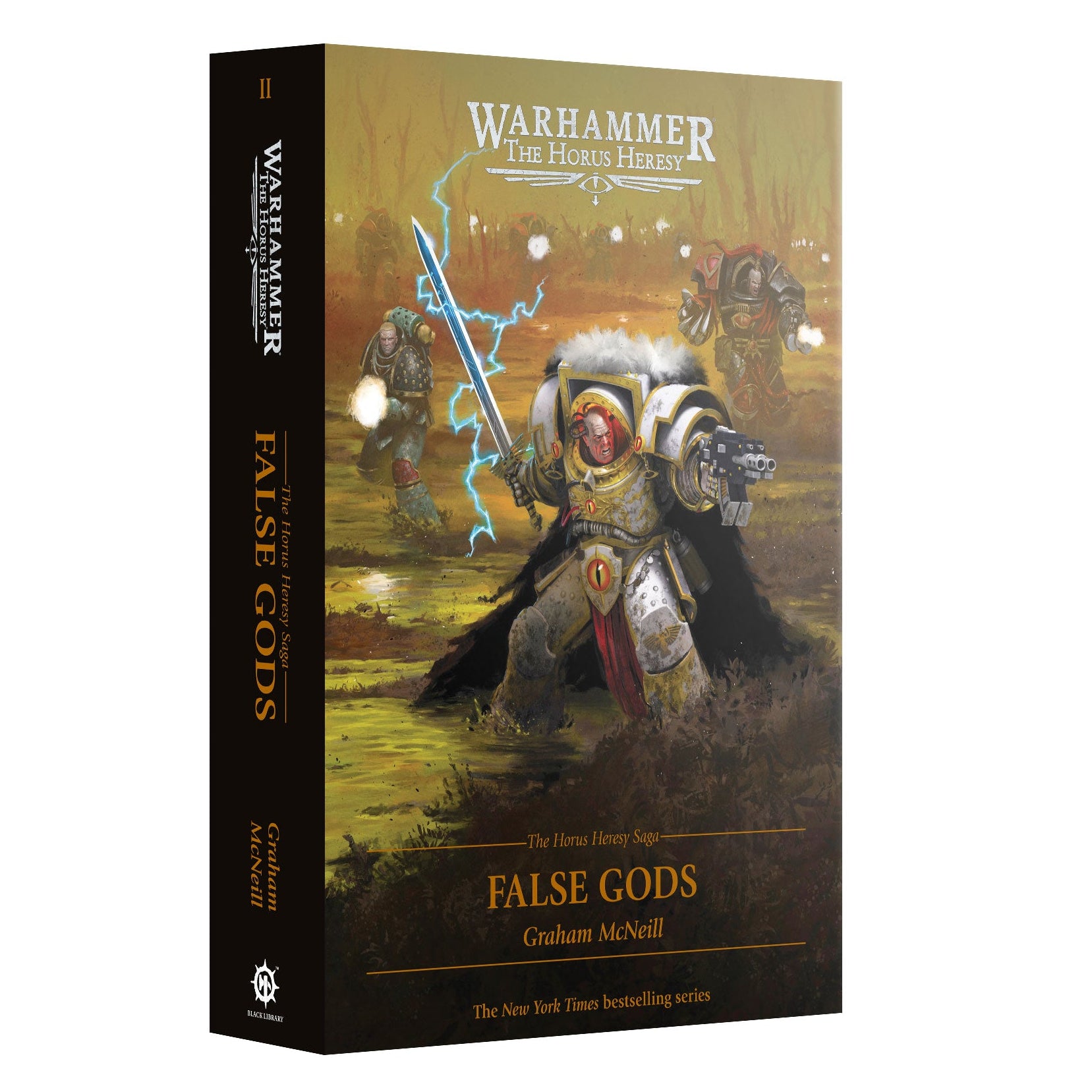 Book titled 'False Gods' from the Warhammer series on a white background