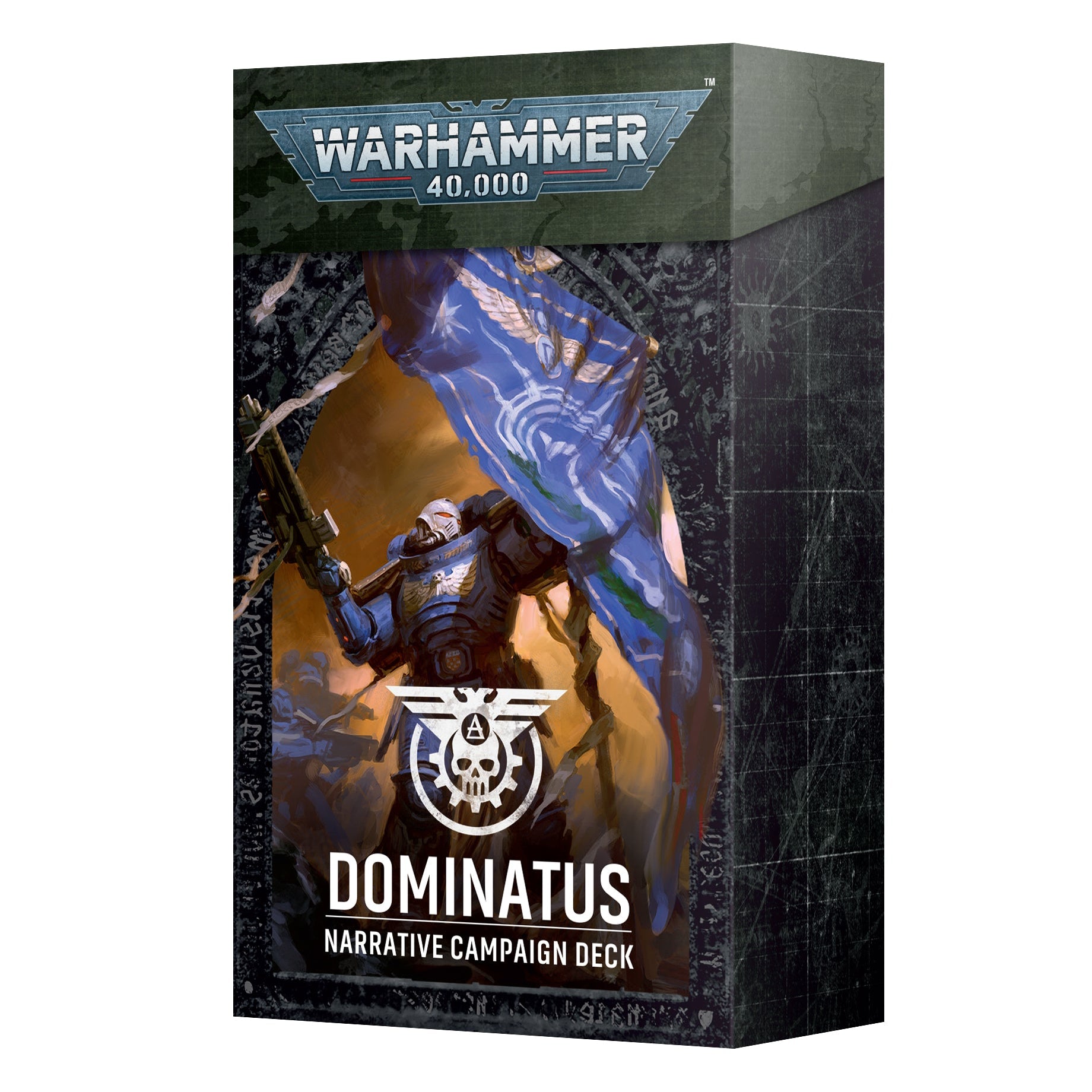 Warhammer 40,000 Dominatus Narrative Campaign Deck packaging on a white background