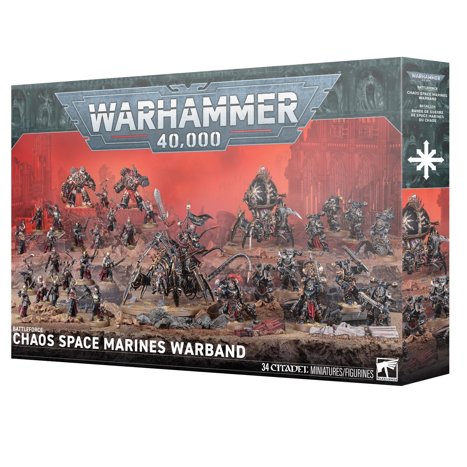 Warhammer 40,000 Chaos Space Marines Warband box on a white background