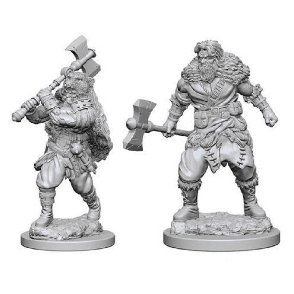 Human Male Barbarian: D&D Nolzur's Marvelous Unpainted Miniatures (W1) - Loaded Dice