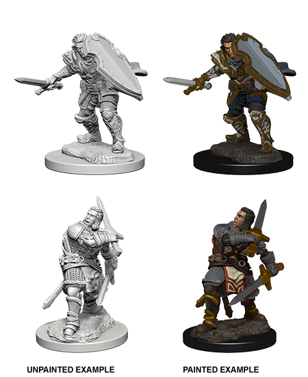 Human Male Paladin: D&D Nolzur's Marvelous Unpainted Miniatures (W3) - Loaded Dice