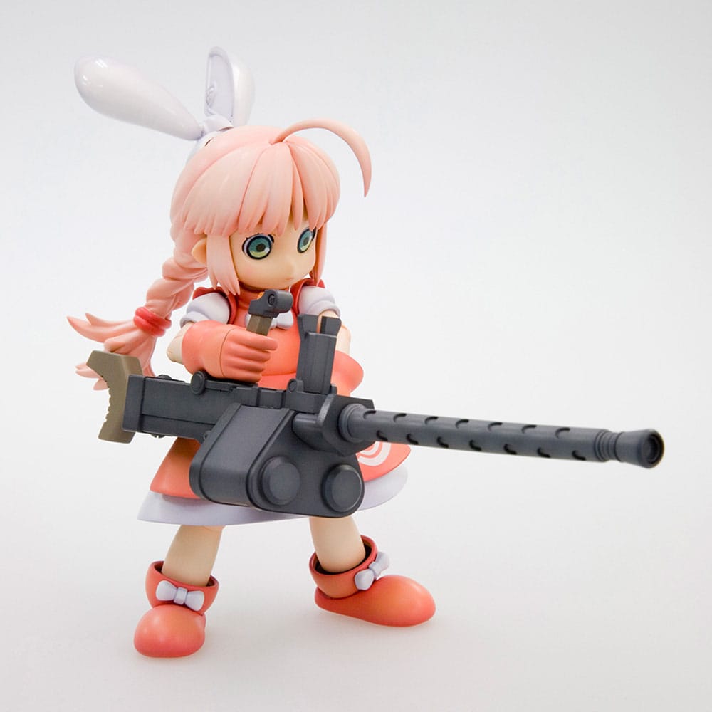 HoiHoi-san Heavy Arms Ver. kit close-up holding a heavy machine gun