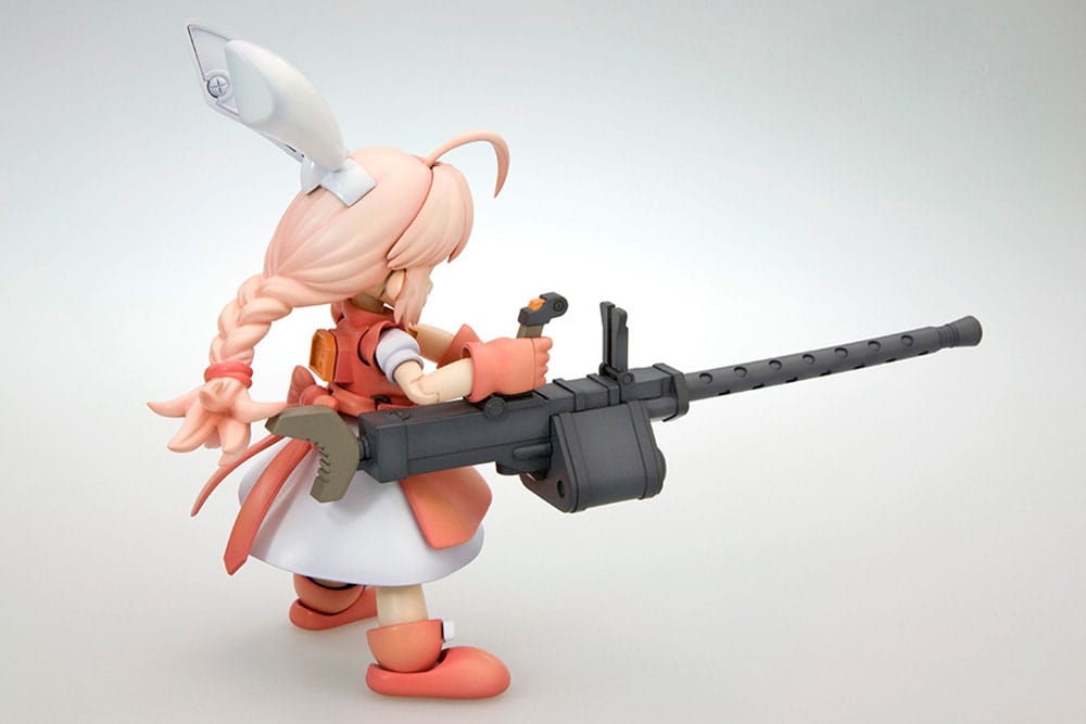 HoiHoi-san Heavy Arms kit side view carrying a heavy machine gun