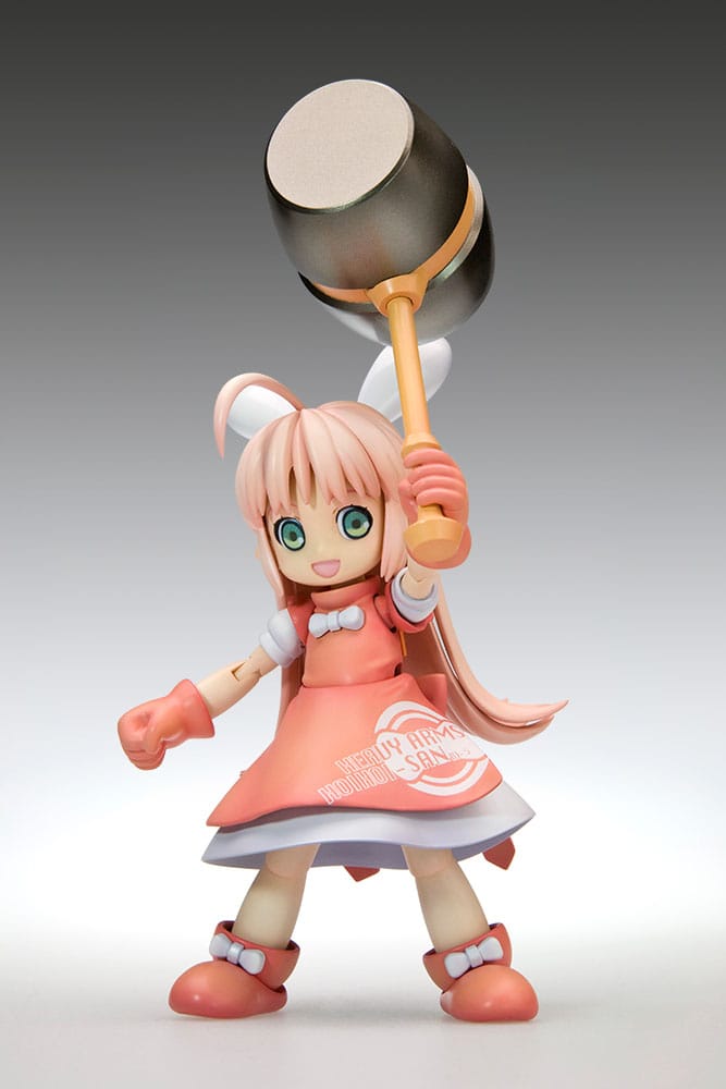 HoiHoi-san Heavy Arms kit raising a large hammer with smiling face