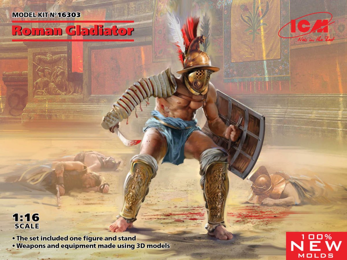 ICM 1/16 Roman Gladiator – image 2