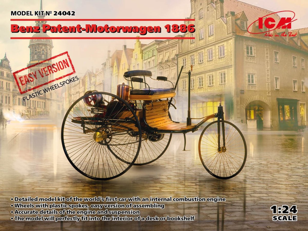 ICM 1:24 Benz Patent-Motorwagen 1886 (Easy Version) - ICM24042