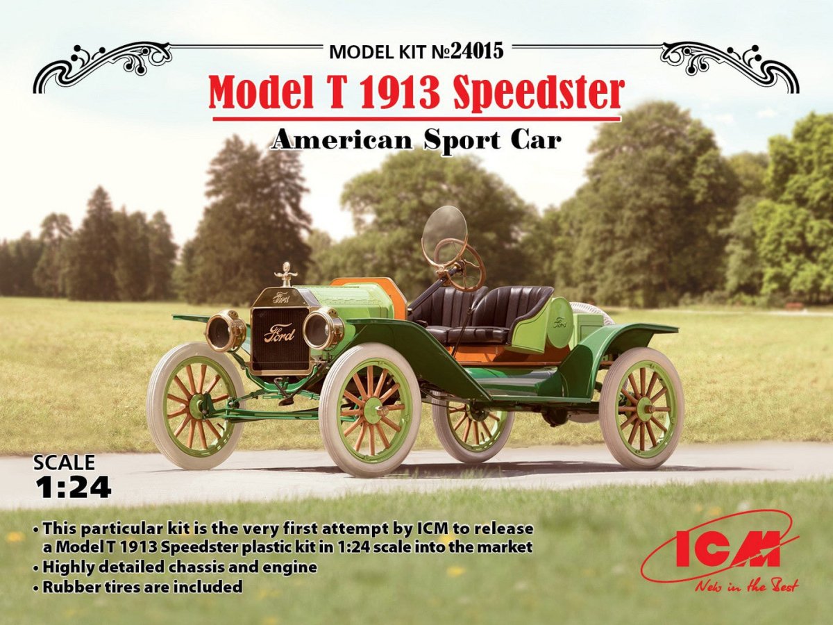 ICM 1:24 Model T 1913 Speedster American Sports Car - ICM24015