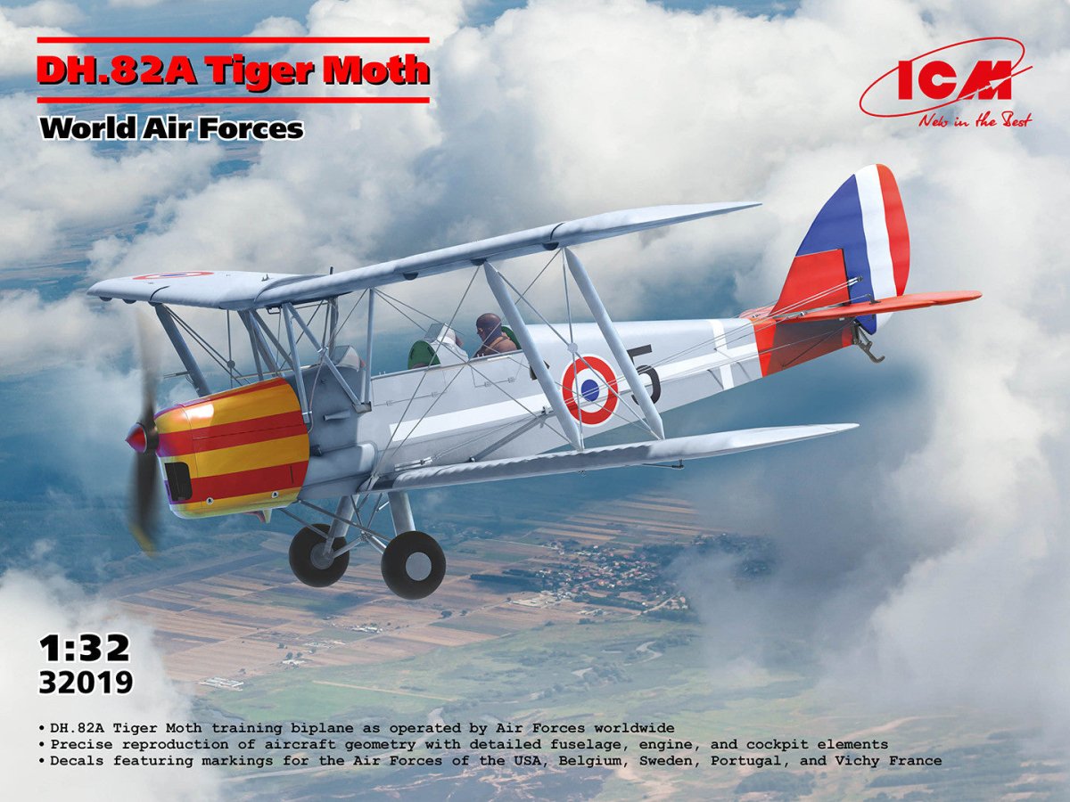 ICM 1:32 DH.82A Tiger Moth of the World Air Forces - ICM32019
