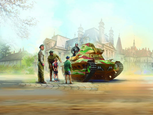 ICM 1:35 FCM 36 with French Tank Crew 5 Figures - ICM35338