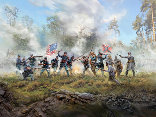 ICM 1:35 Fierce Battle American Civil War with 16 Figures - ICMDS3519