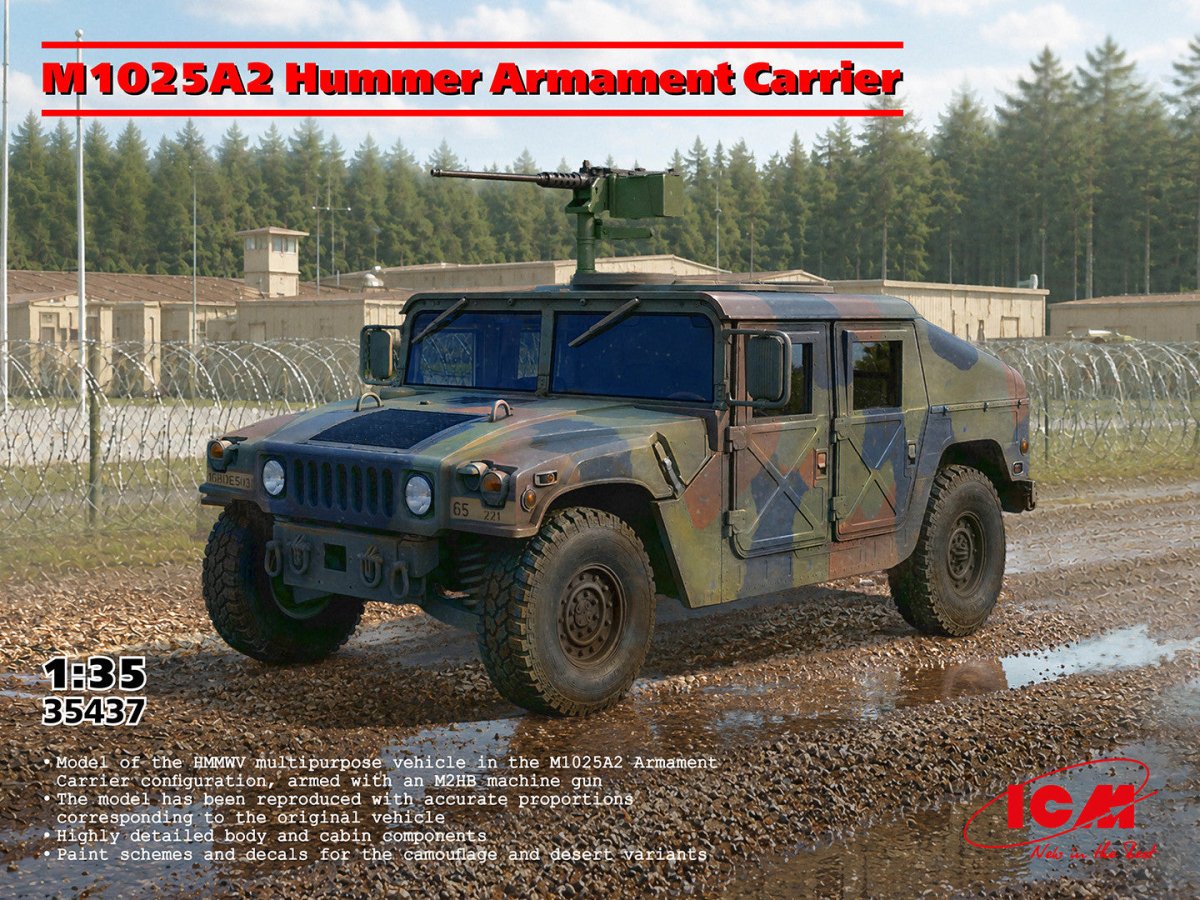 ICM 1:35 M1025A2 Humvee Armament Carrier - ICM35437