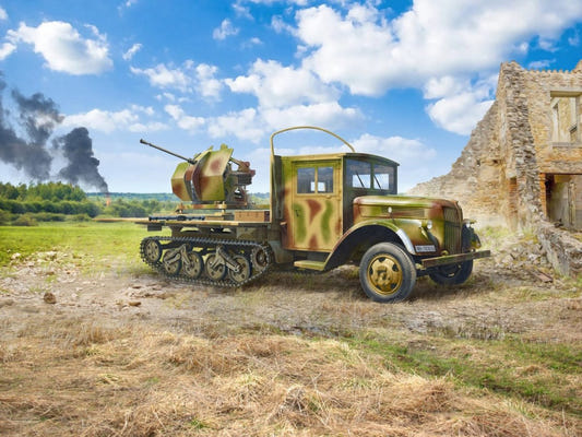 ICM 1:35 Sd.Kfz.3b with Flak 38 AA Gun - ICM35455