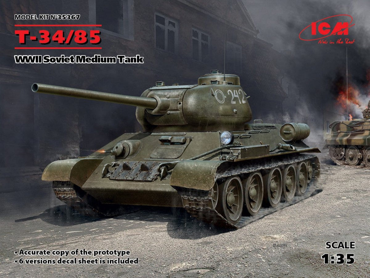 ICM 1:35 Т-34-85 WWII Soviet Medium Tank - ICM35367